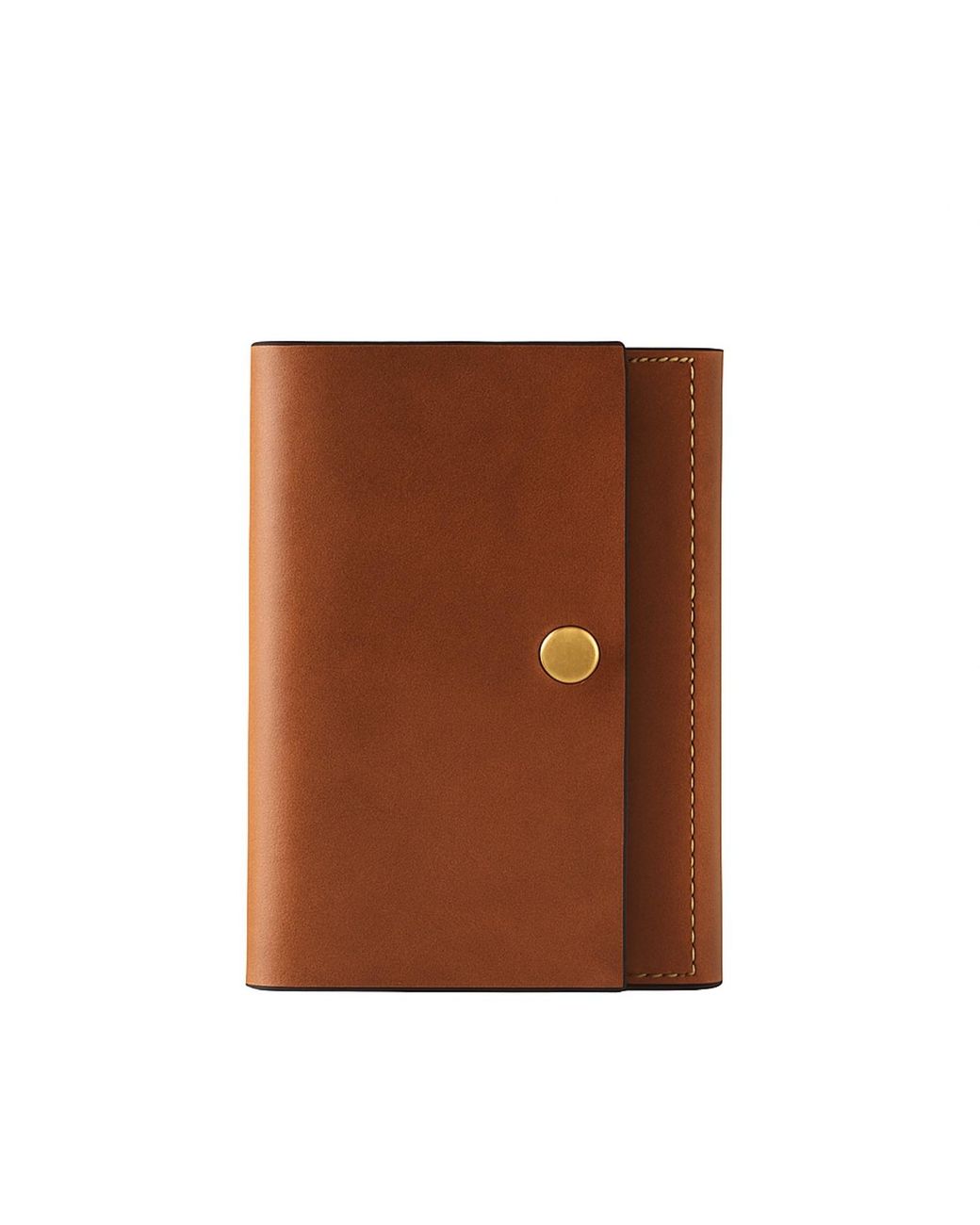 VIDA VIDA Brown Luxe Tan Leather Passport Holder for men