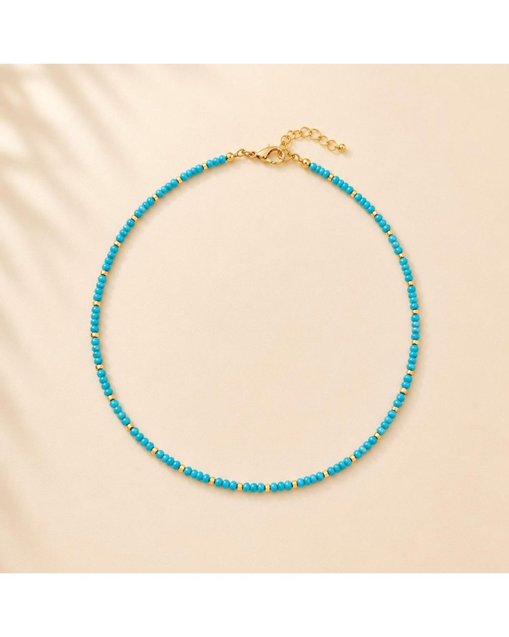 Nuvv Collection Blue Evil Eye Beaded Necklace