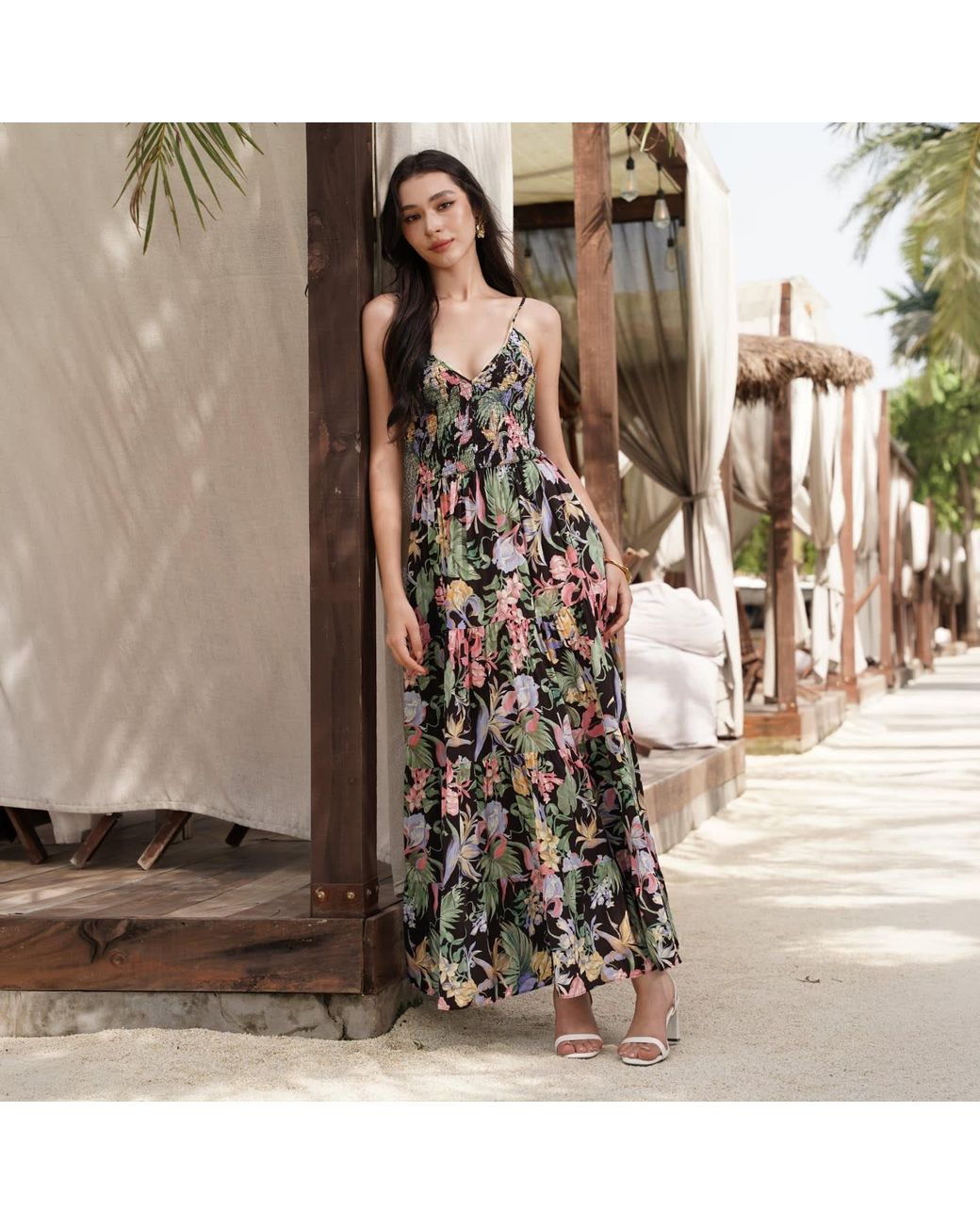 Yumi Kim Black Kuhio Maxi Dress