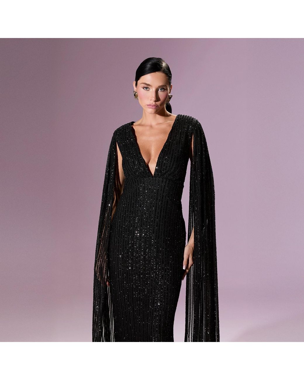 Nur Karaata Black Giovanna Gown