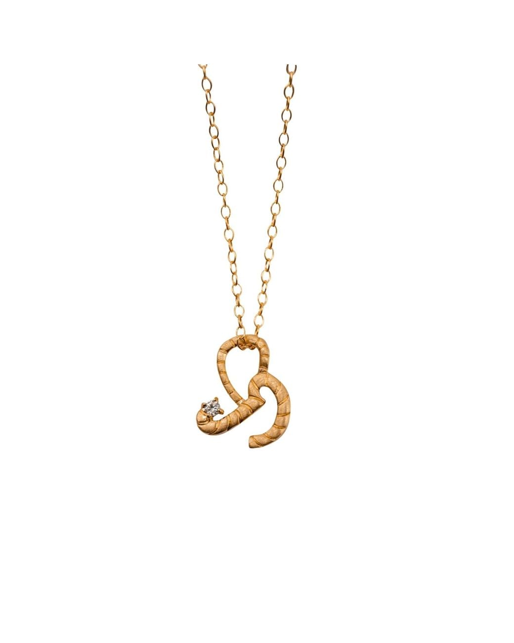 Claire Hill Designs Metallic Courage Shorthand Charm Necklace