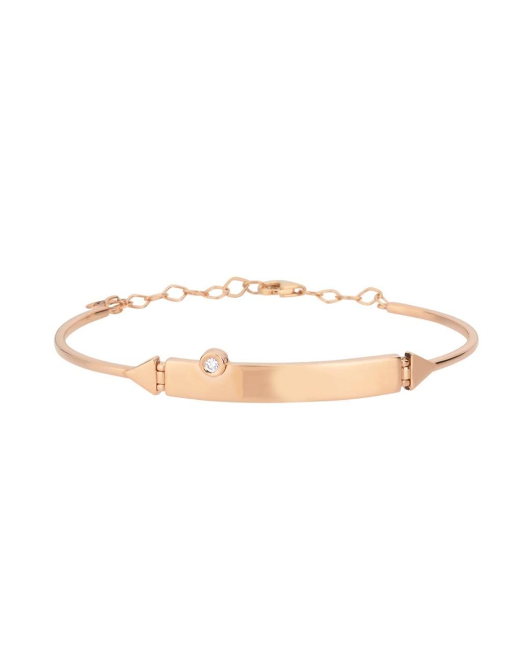 Dime Tribe Pink Plate Bracelet