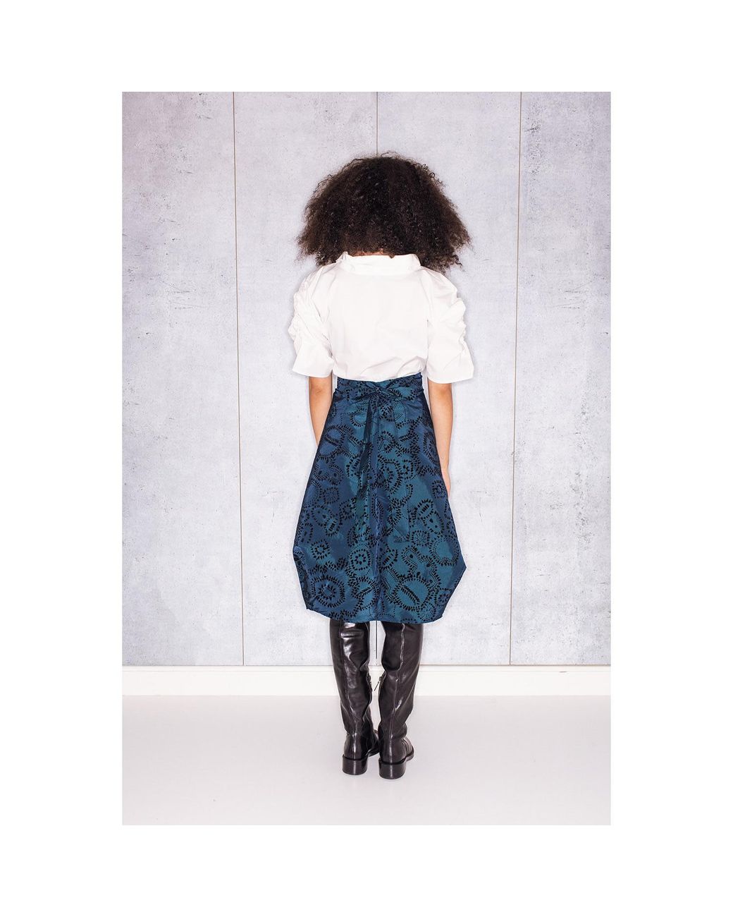 Bianca Popp Blue Wrapped Skirt