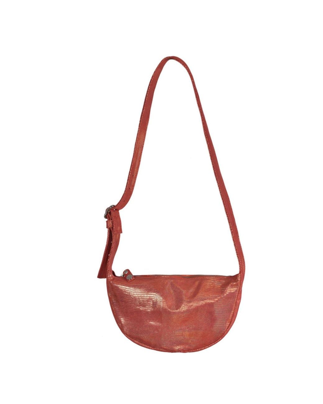 Owen Barry Red Leather Sling Bag Jupiter