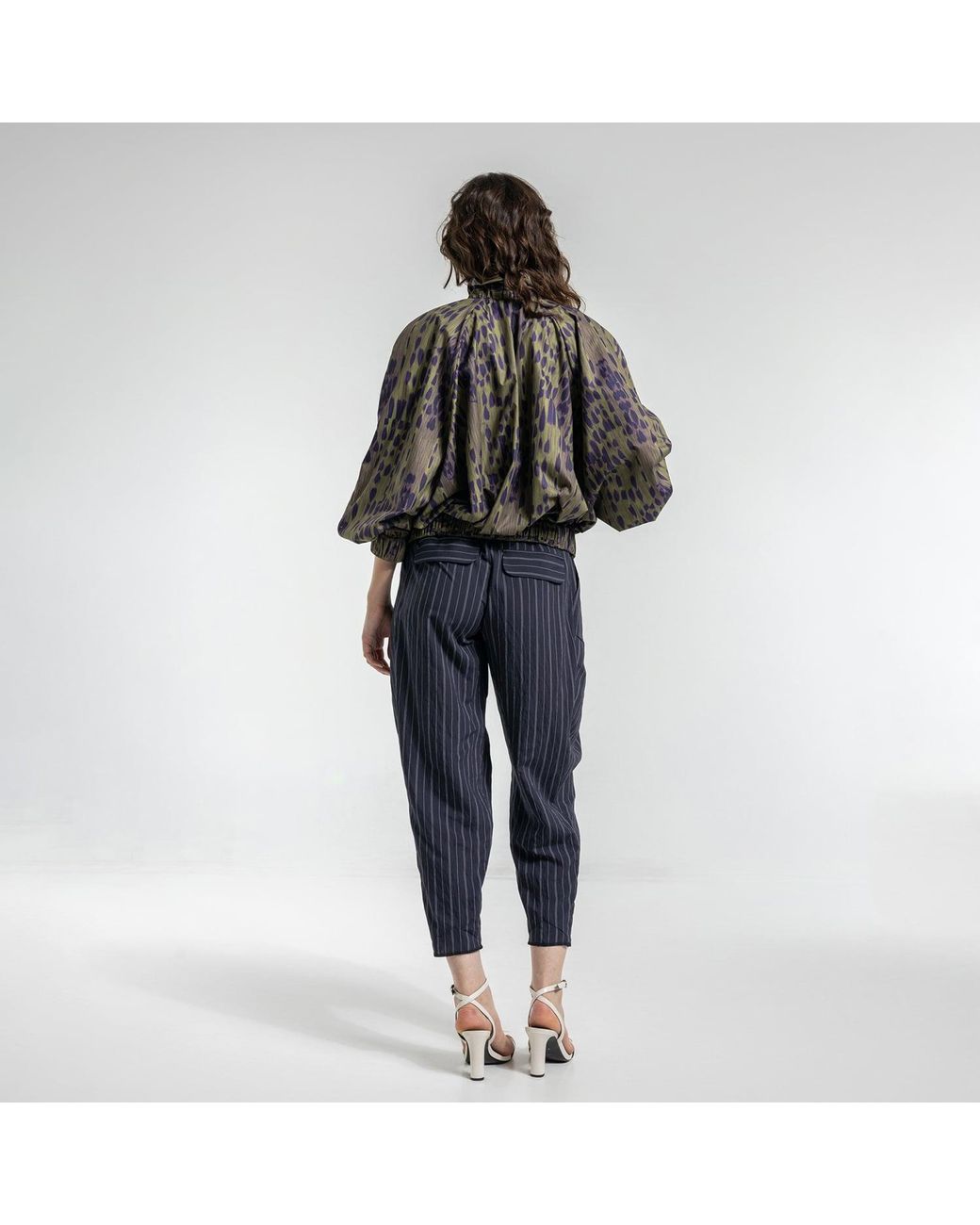 ARTISTA Gray Breath Printed Zipped Jacket