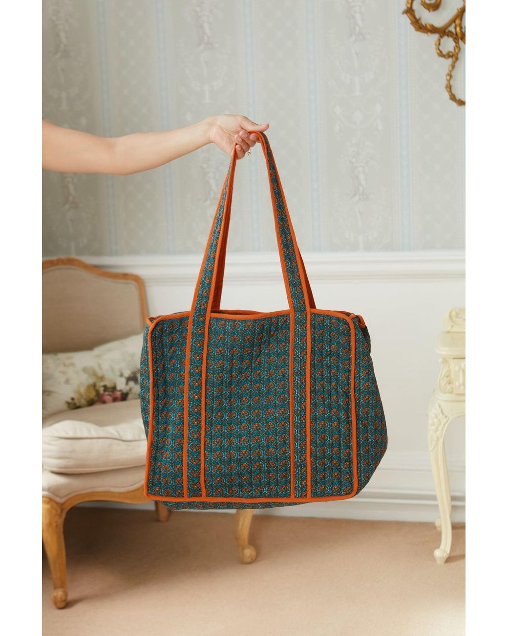 Inara Blue Cinnamon Dusk Tote Bag