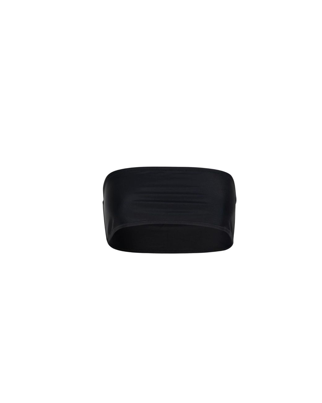 Circular Path Black Bandeau Top