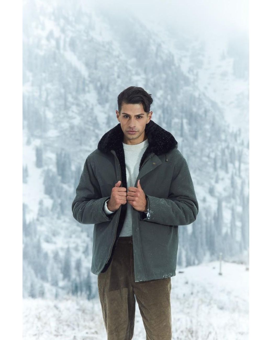 Coulange Green Parka Heritage Verte Kaki for men