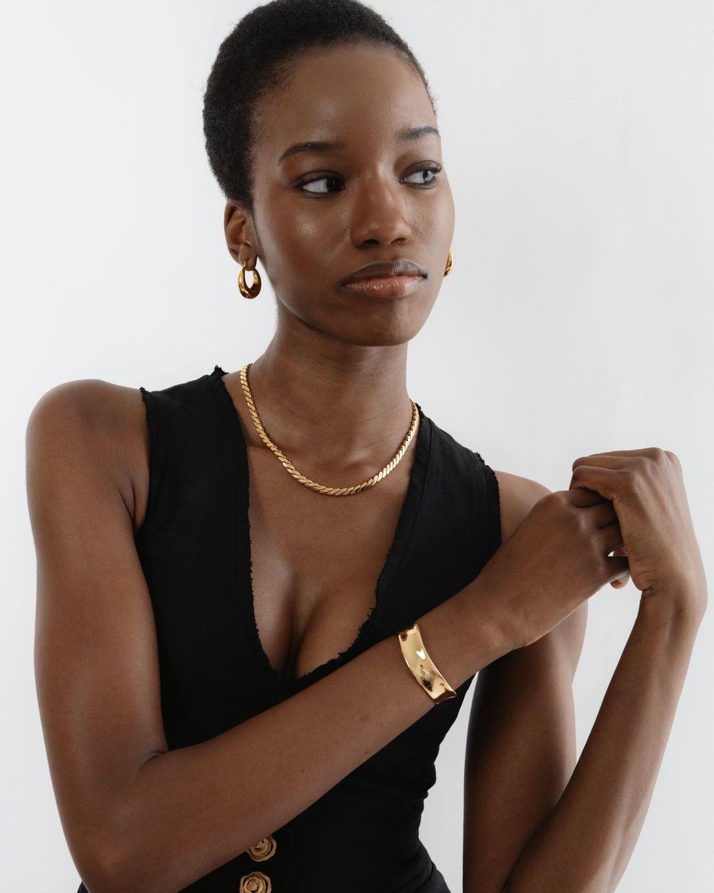 Miss Cecilia Metallic Soho Chain Necklace