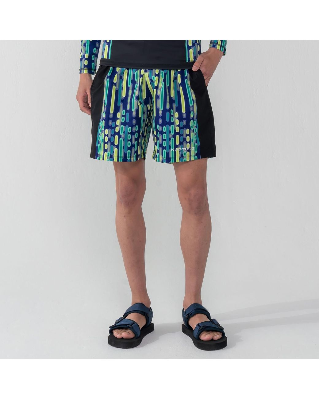 Kapture Green Future Dive Shorts for men