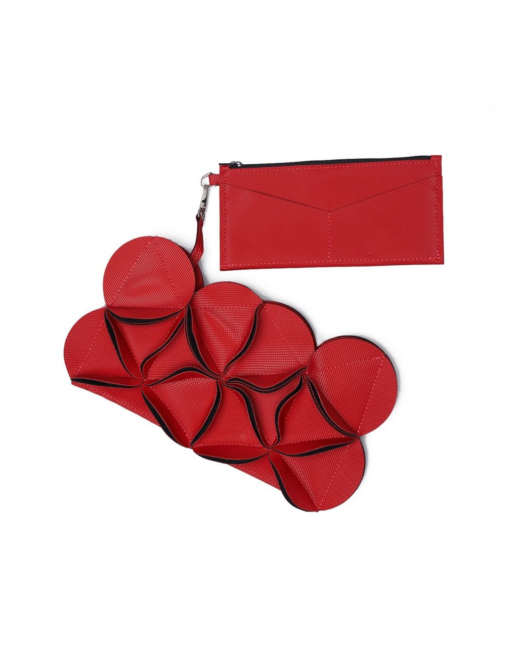ELEMOOD_Japan Red Blossom Rectangle Shoulder Bag