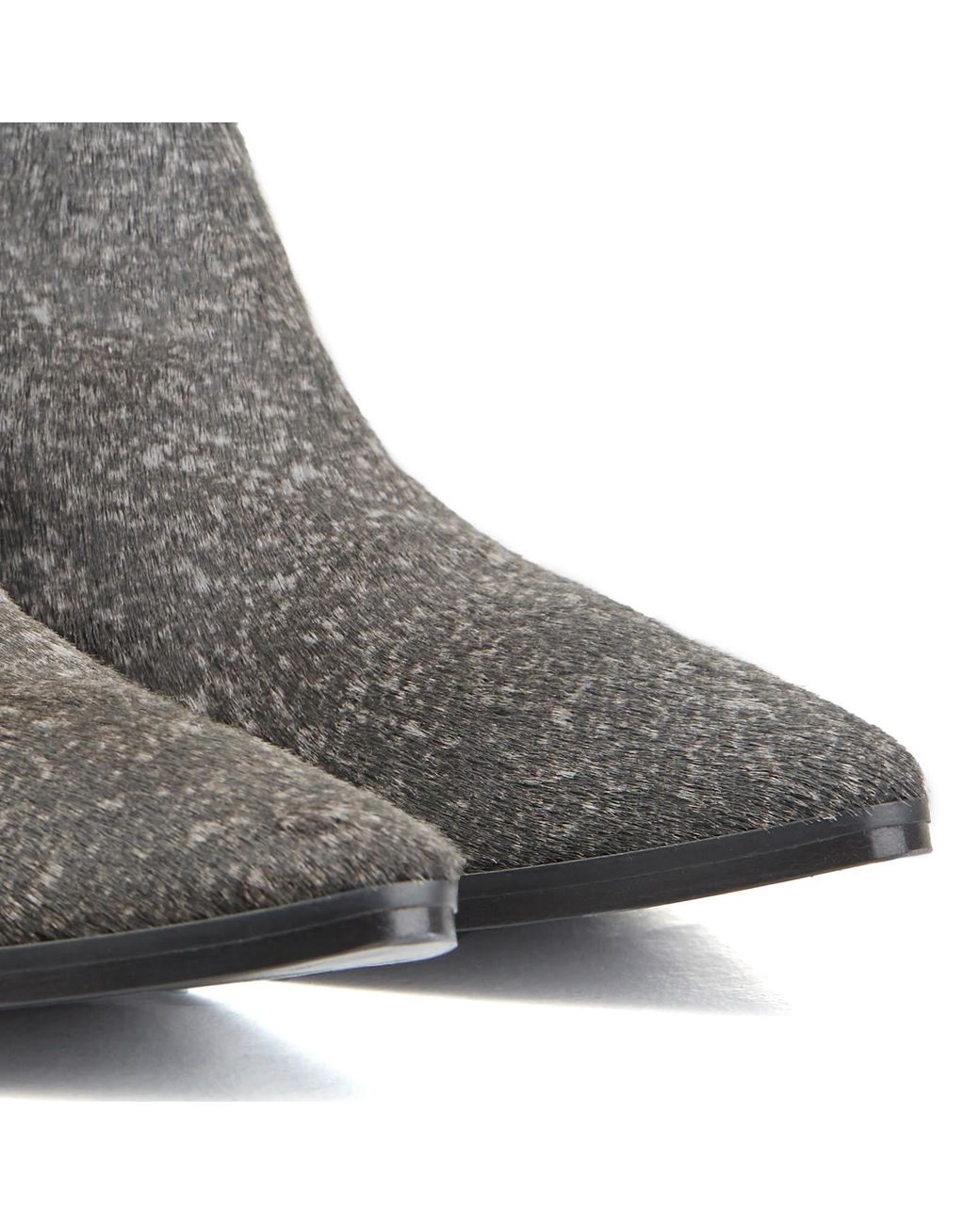 Rosamund Muir London Gray Felixa Speckled Calf Hair With Star Ankle Boots