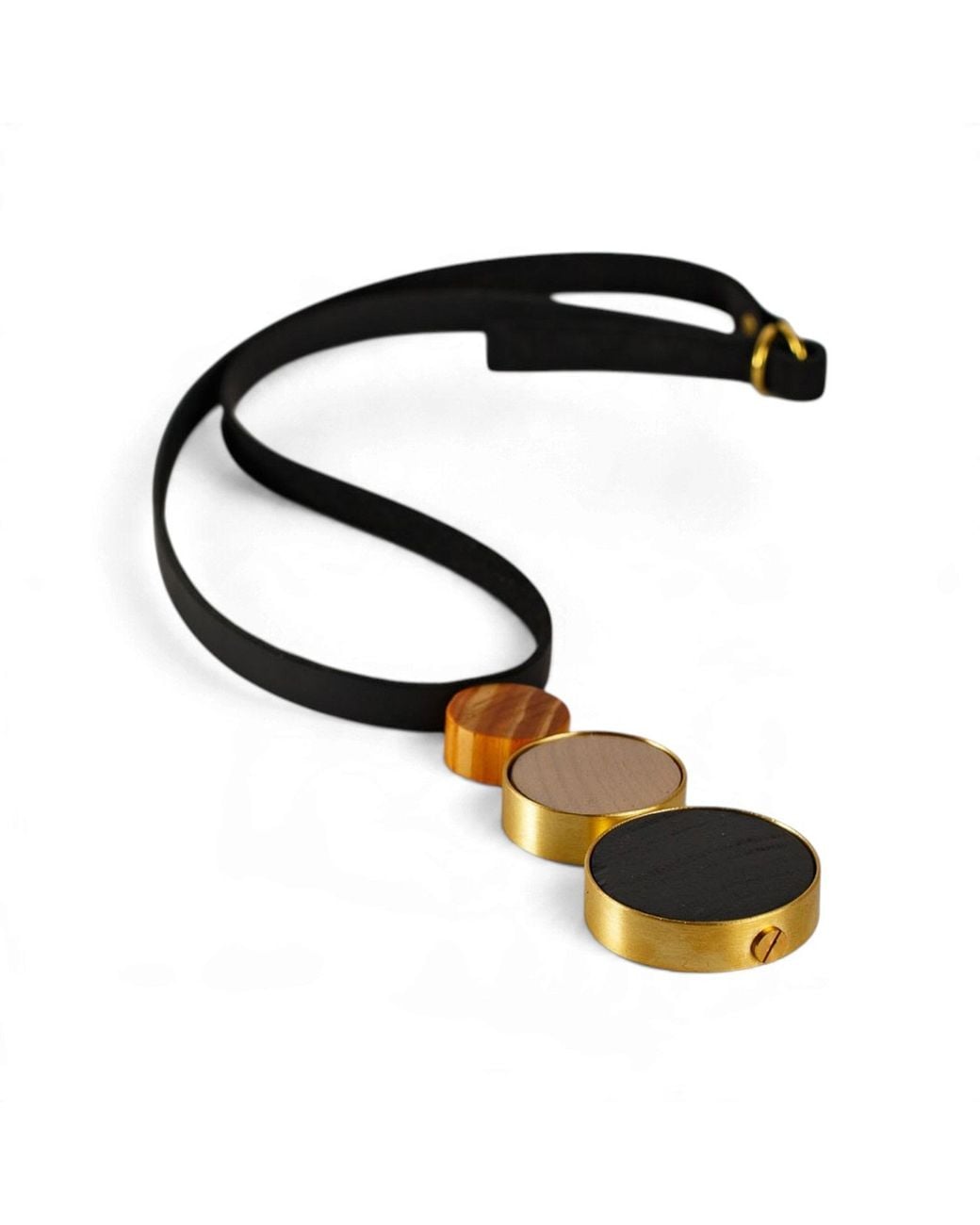 Svetlana Vukov Black Sand& Triple Disc Necklace