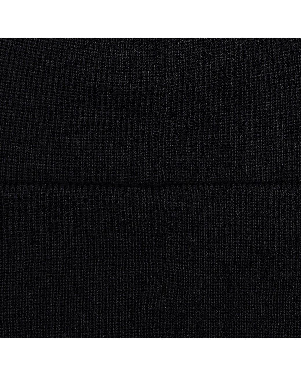 Paul James Knitwear Black Heavyweight Extra Fine Merino Wool Amble Watch Cap for men