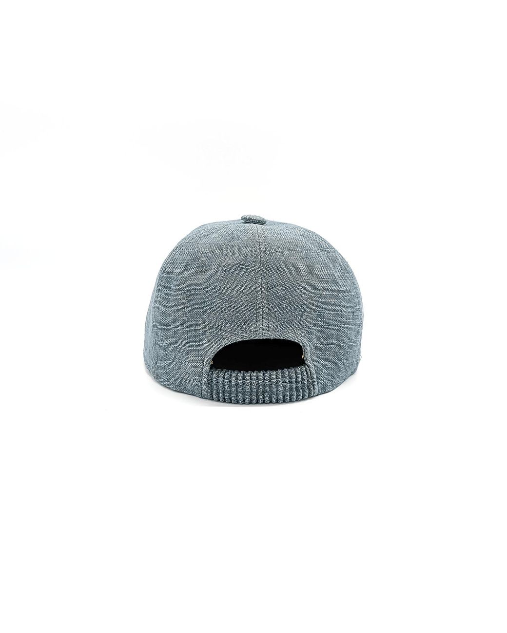 DORIA 1905 Gray Raw Linen Fabric Rollable Baseball Cap for men