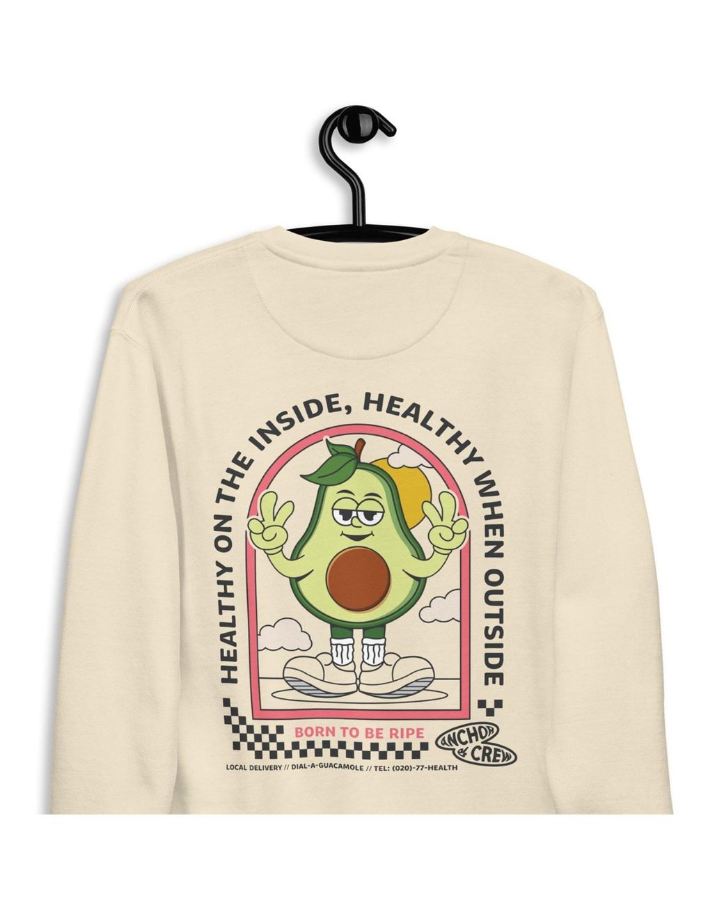 Anchor and Crew Neutrals Natural Ripe Avocado Dial-A-Local Organic Cotton Sweatshirt for men