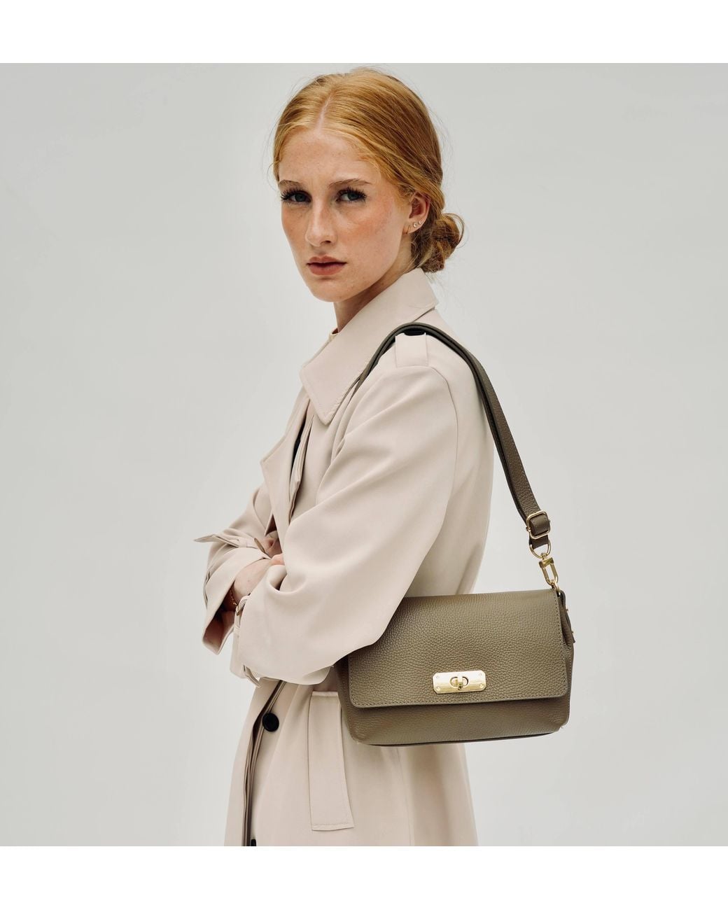Apatchy London Brown The Maisie Midi Mink Leather Bag