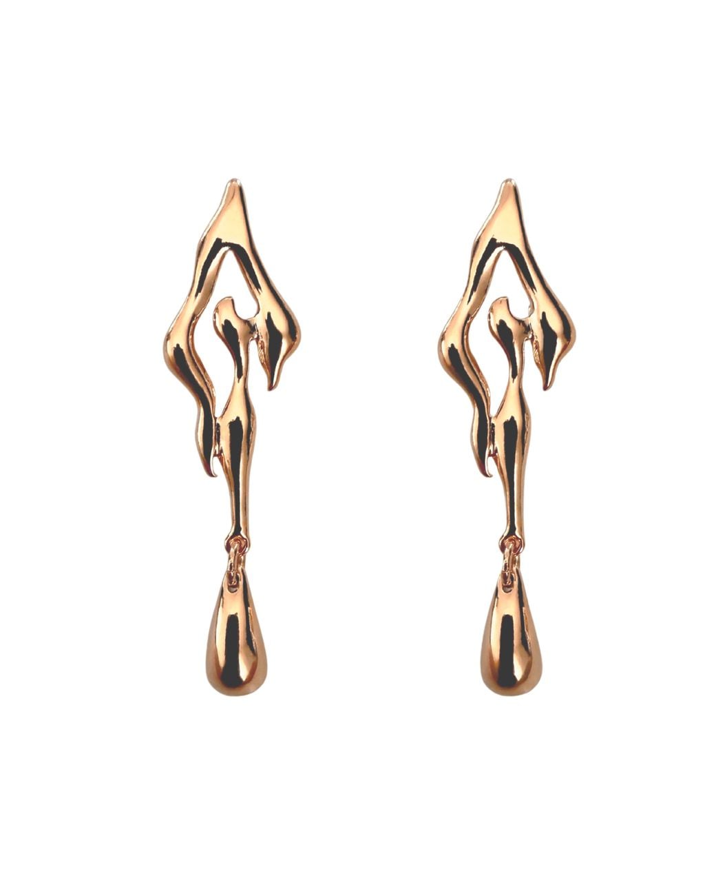 IN CAUDA VENENUM Metallic Oshun Earrings