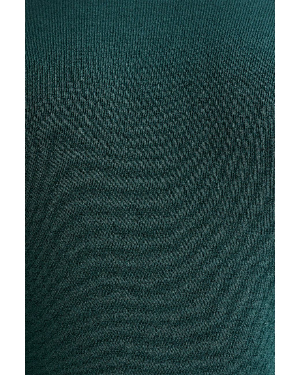 Louche Green Miller Wide Leg Jersey Trouser