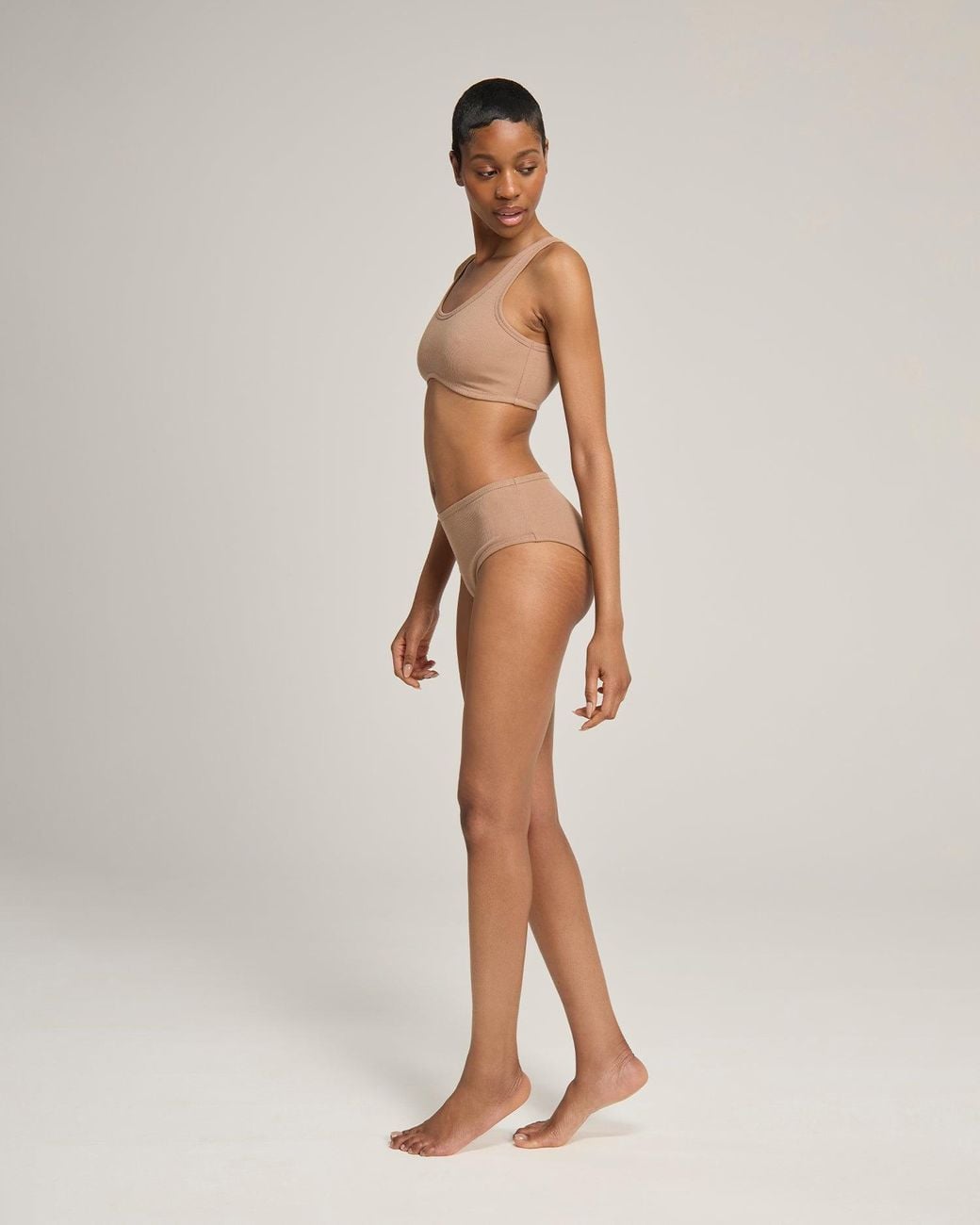 Nudea White Neutrals The Organic Cotton Midi Brief 2 Pack