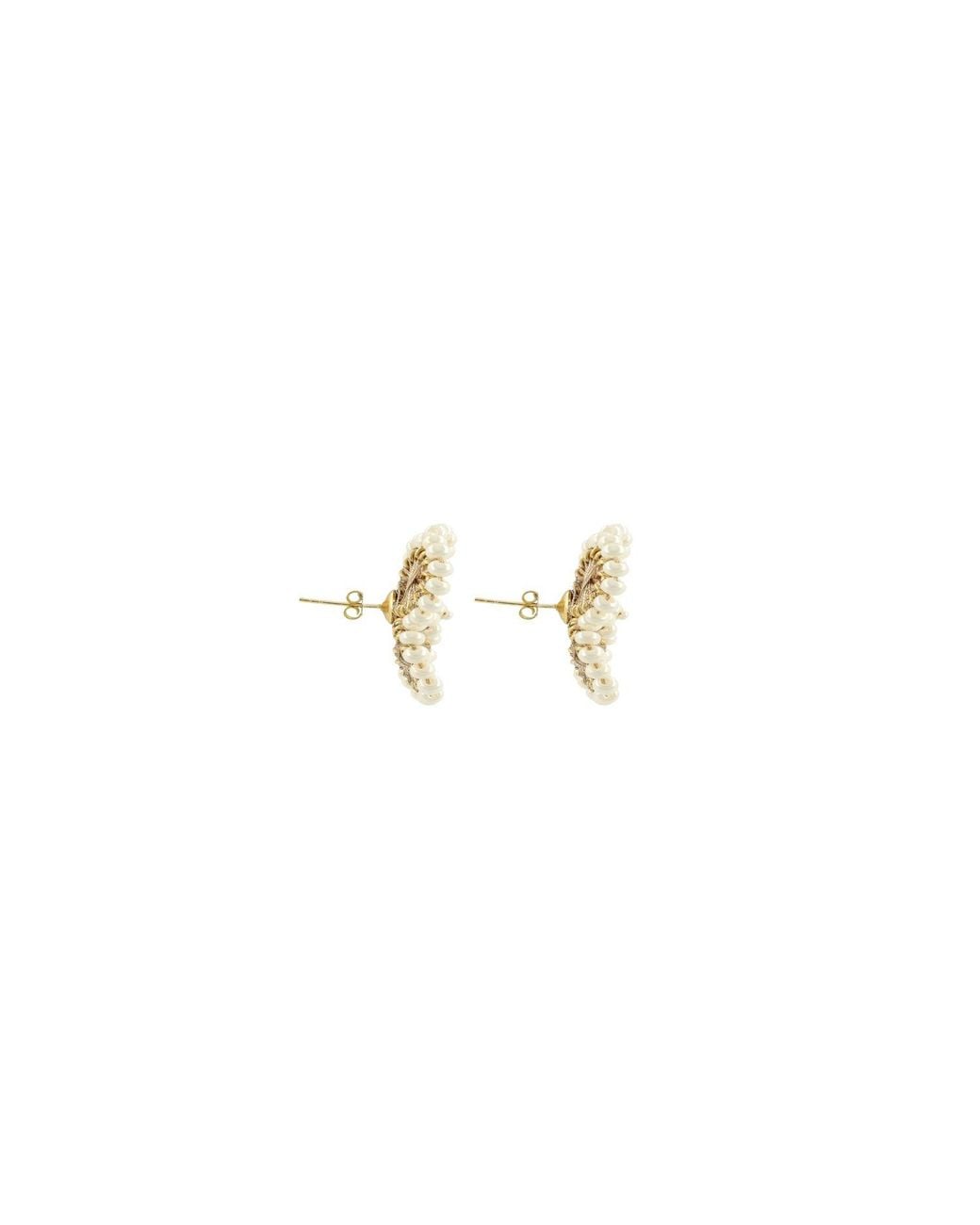 LOTT.gioielli Metallic Neutrals Flower Earring S