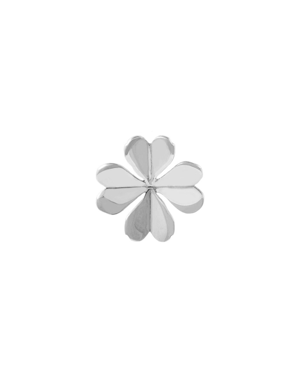 Lee Renee White Lucky Clover Lapel Pin – for men