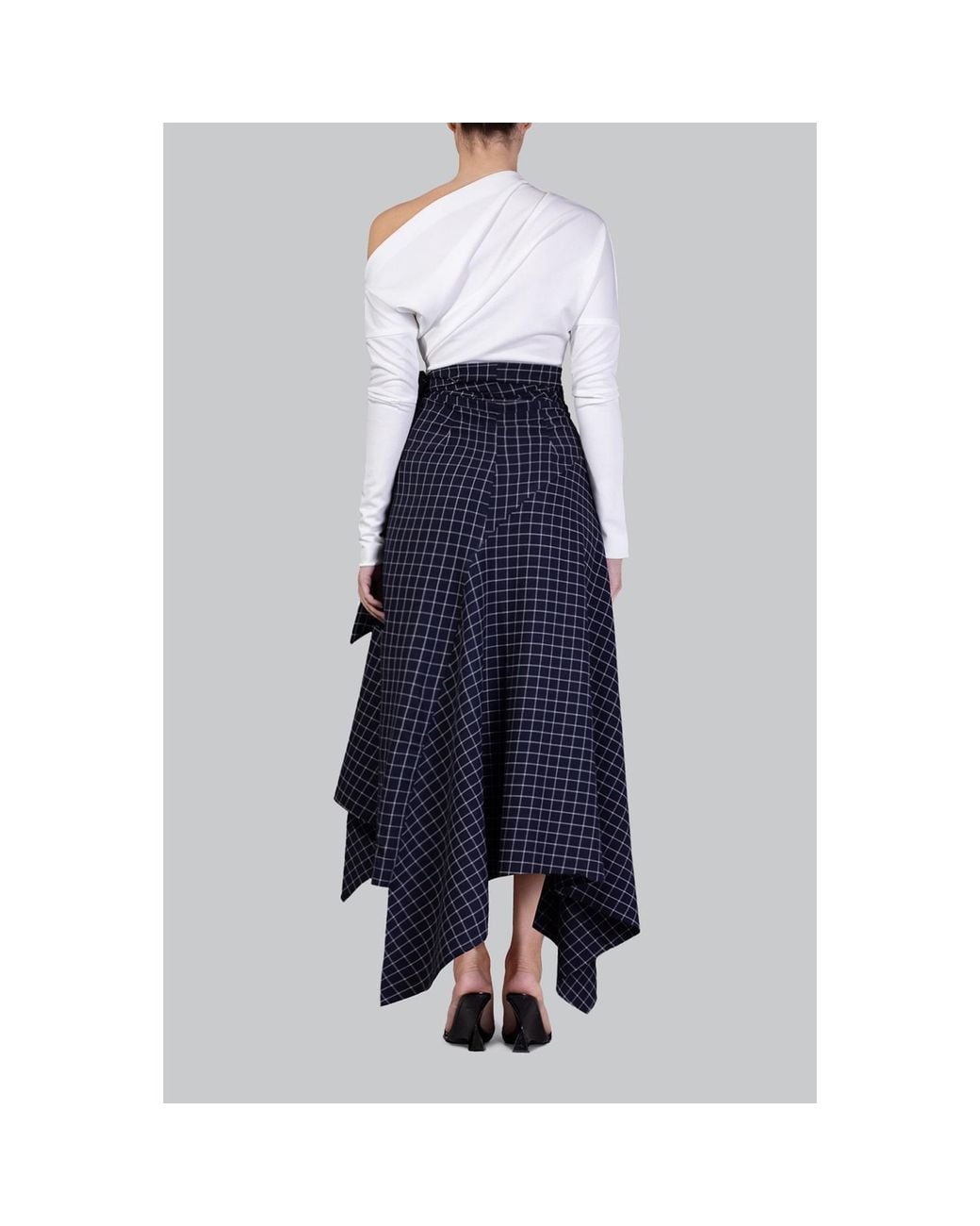 Meem Label Blue Klum Wrap Skirt