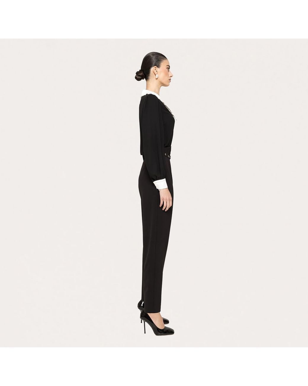 Nissa Black Pearl-Detail Shirt