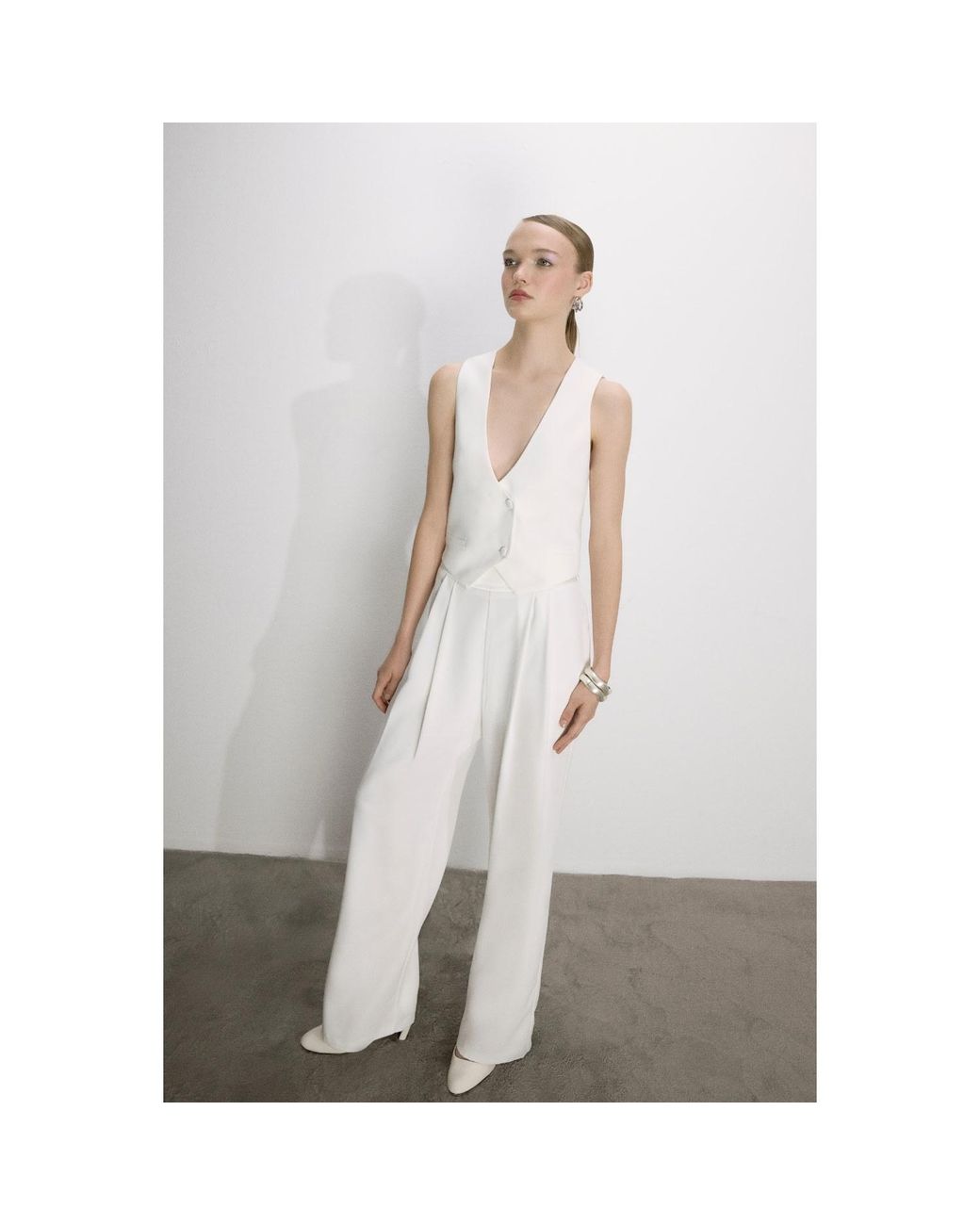 NAZLI CEREN White Marielle Vest