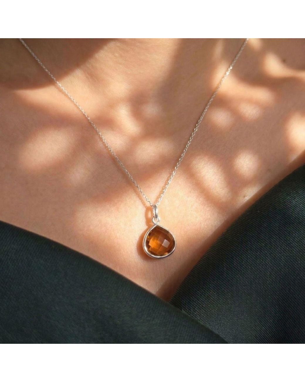 Sophelia Purple Alexandrite June Birthstone Colour Changing June Birthstone Heart Charm Sterling Necklace