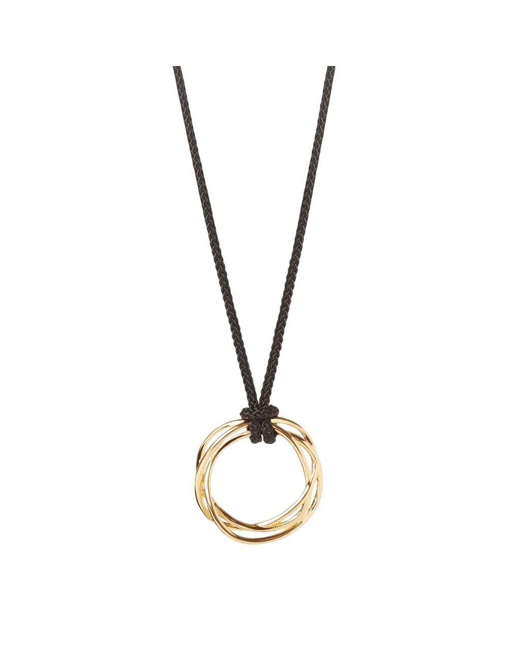 Muru Metallic Karma Circle Cord Necklace