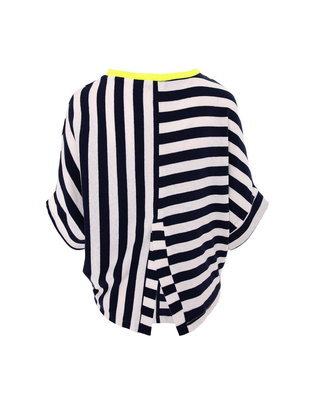 Larisa Dragna Blue Oversized Striped T-Shirt Rogue
