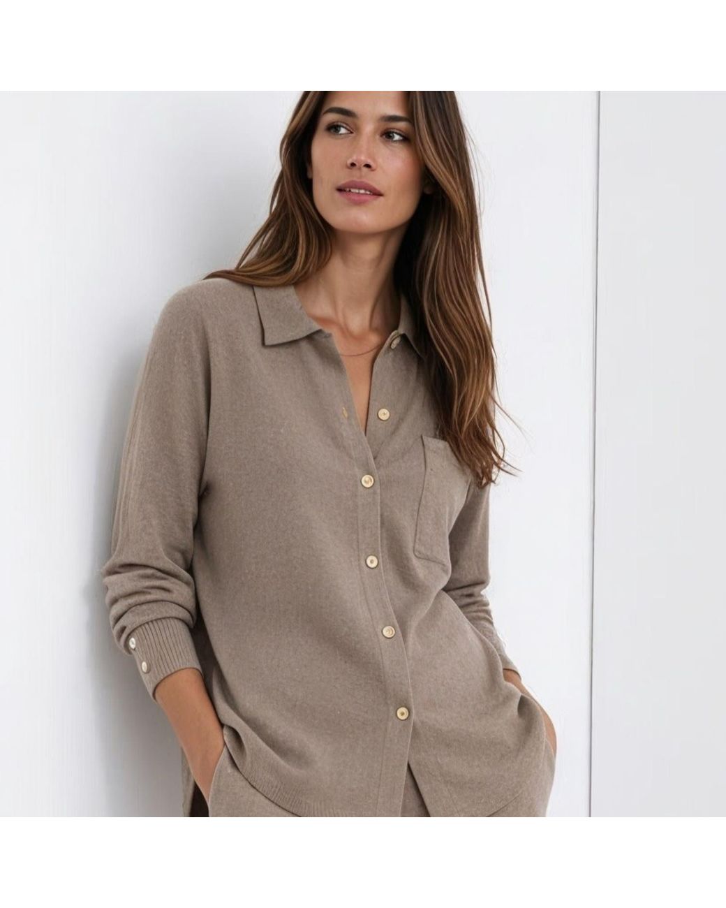 Bel Cashmere Gray Cardigan Eloise