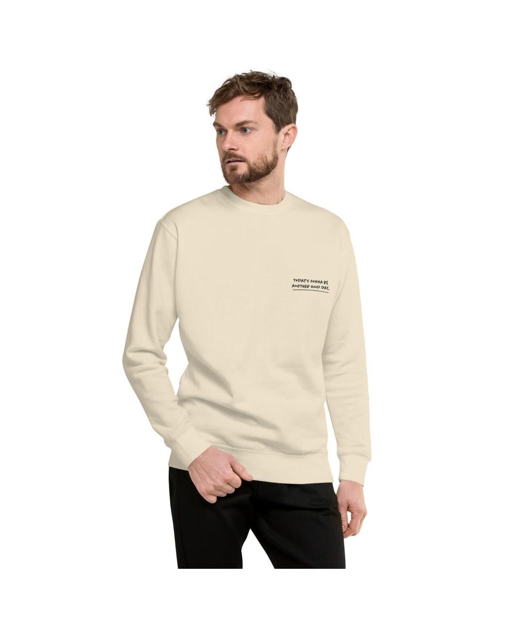 Anchor and Crew White Neutrals Bone Octopus Another Good Day Cotton Blend Sweatshirt for men