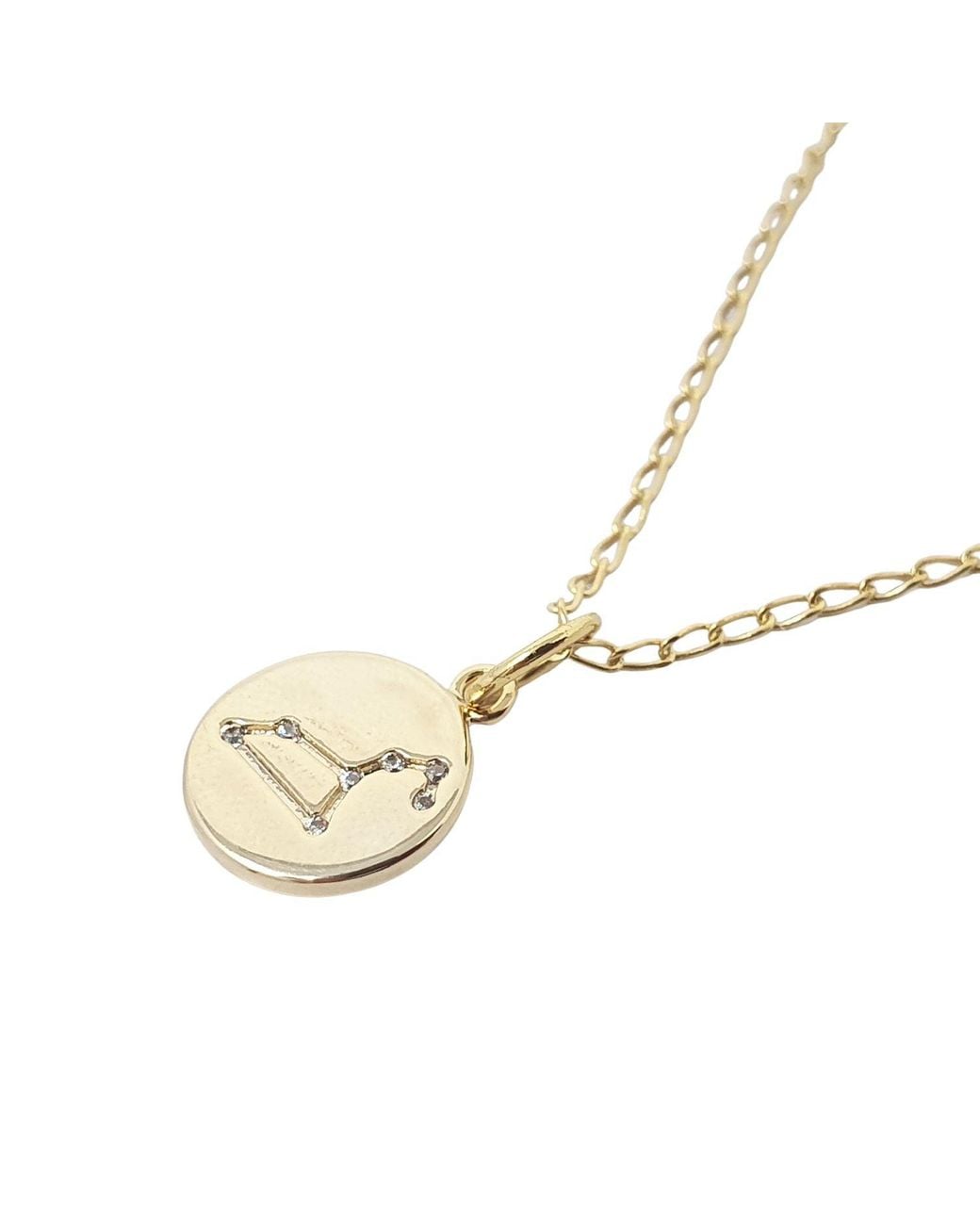 Sophelia Metallic Leo Plated Constellation Star Map Pendant Charm Necklace