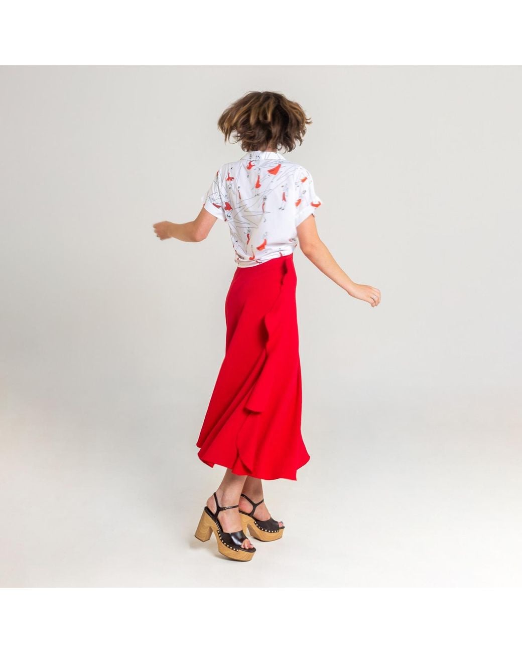 ARTISTA Red Dance Skirt