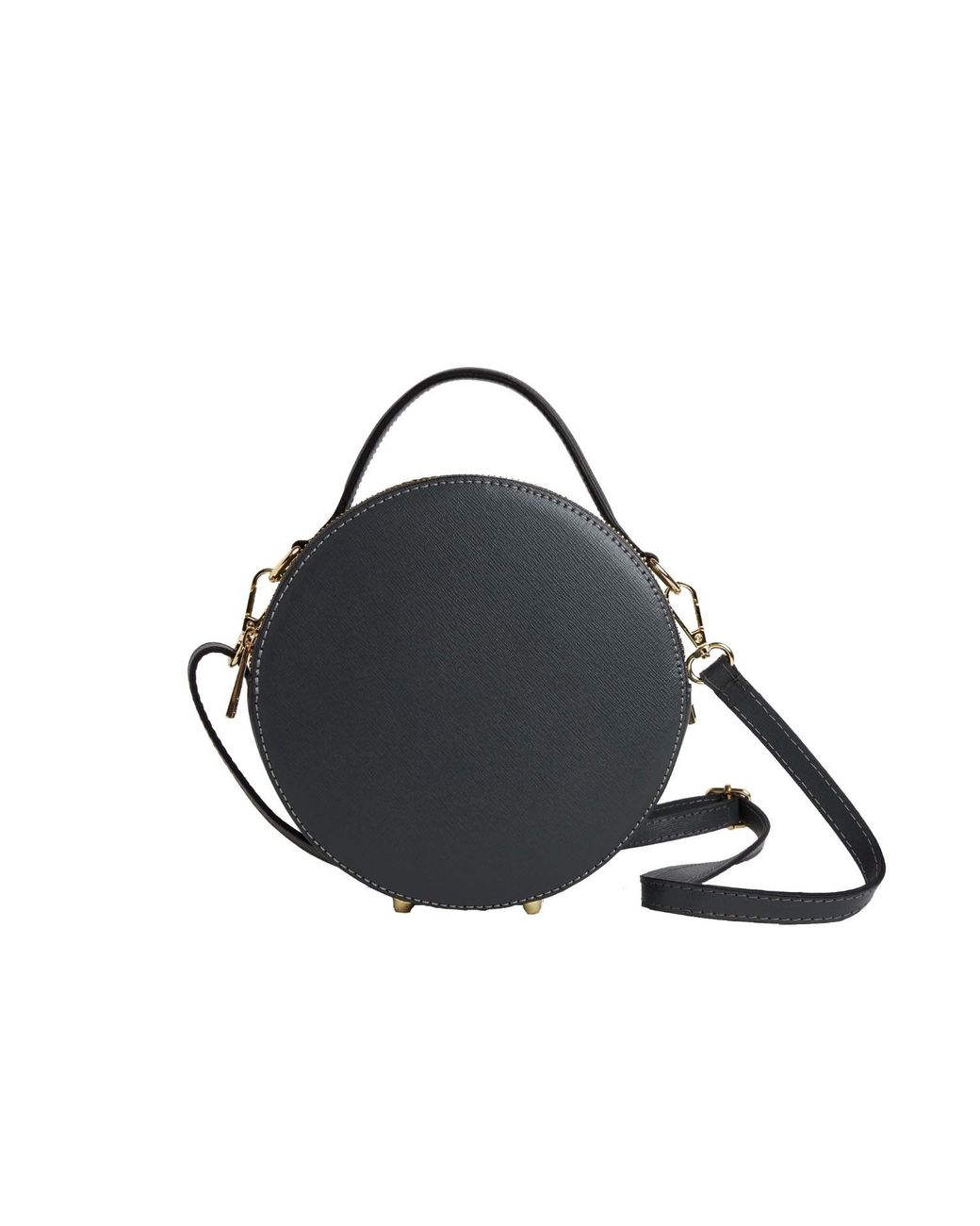 Betsy & Floss Black Rome Round Circle Crossbody Bag
