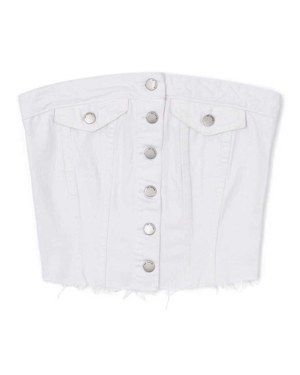 Dr. Denim White Carli Tube Top
