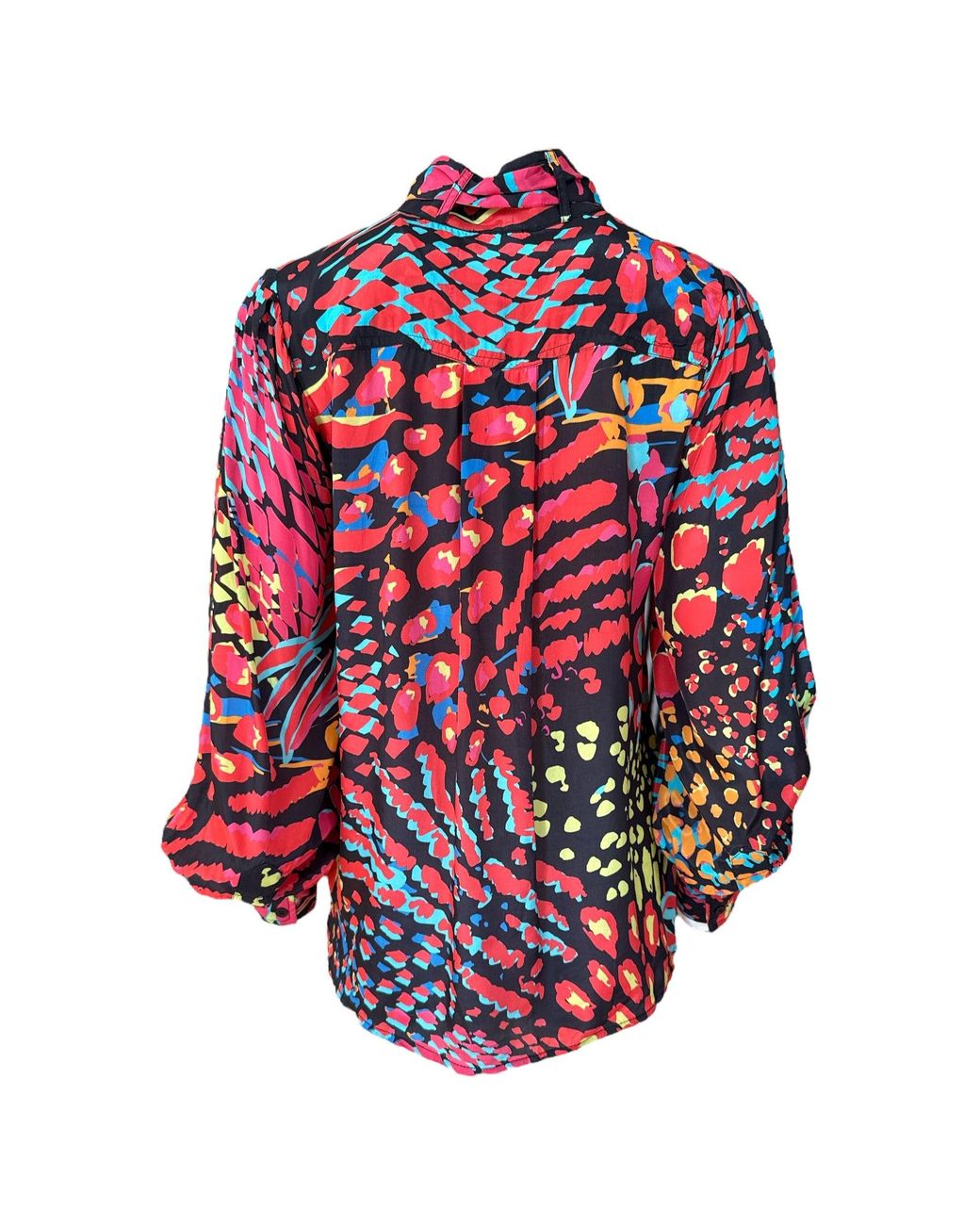 Any Old Iron Red Neon Animal Necktie Shirt