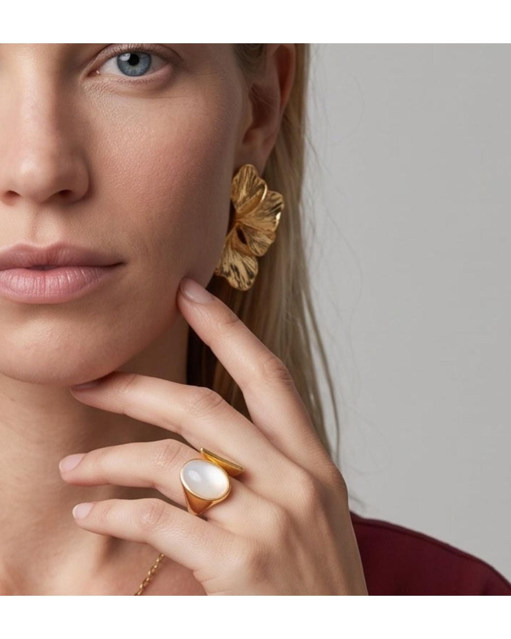 Uchi and Soto Metallic Kin Sculptural Statement Earrings