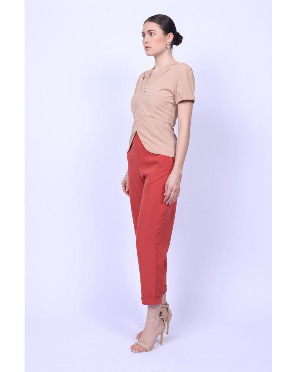 Mary Dickow Brown Mathilde Top-Rosy Latte