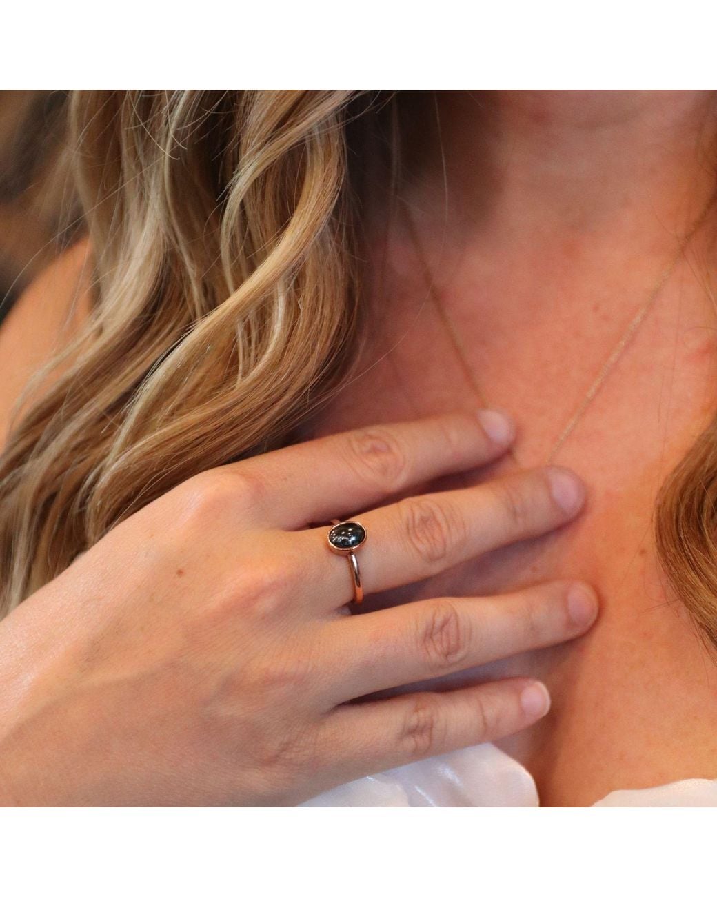 Rejected Hearts Club Multicolor Rose Hematite Healing Rose Stack Ring