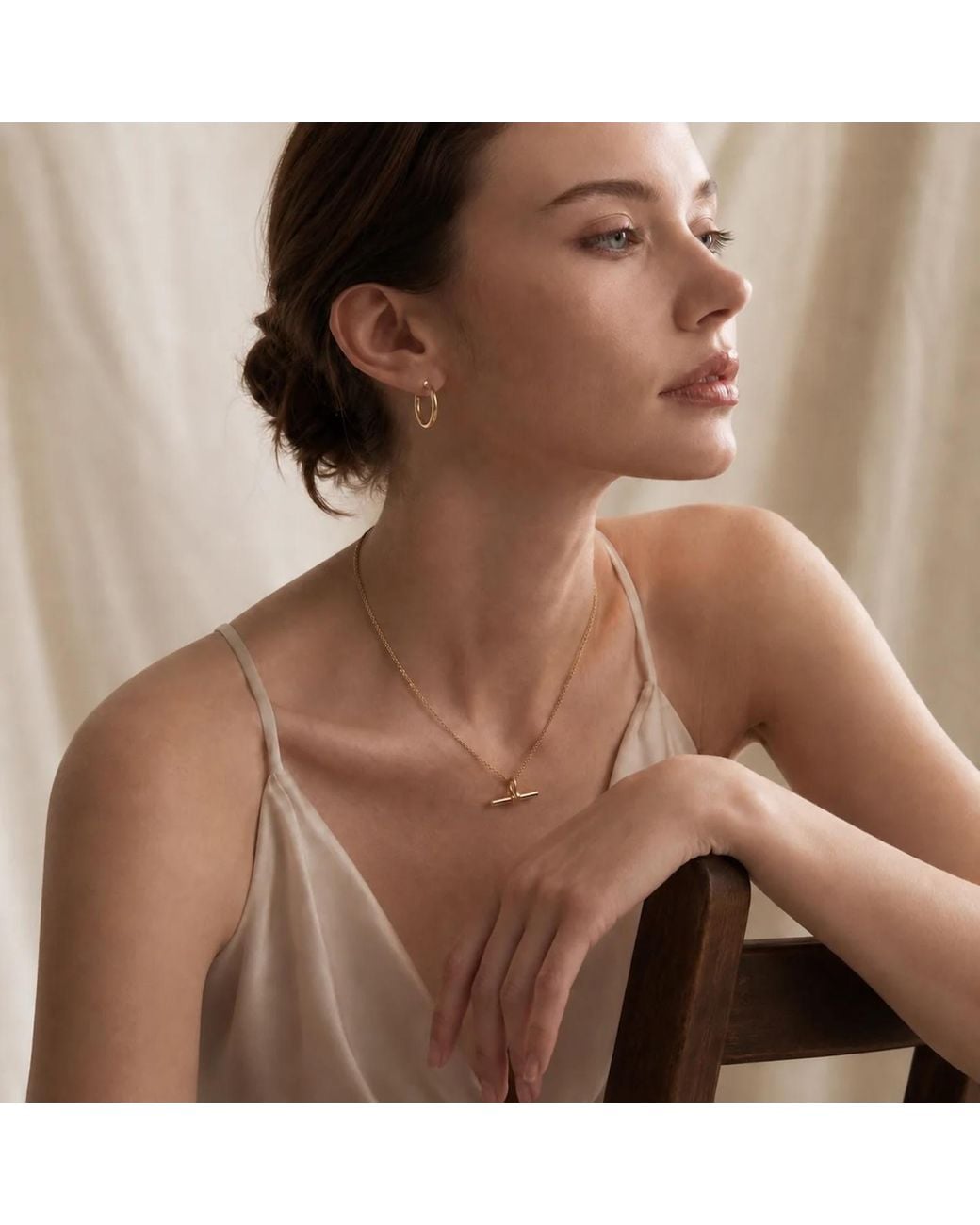 The Jewellery Store London Metallic The Equilibrium Bar Charm Necklace