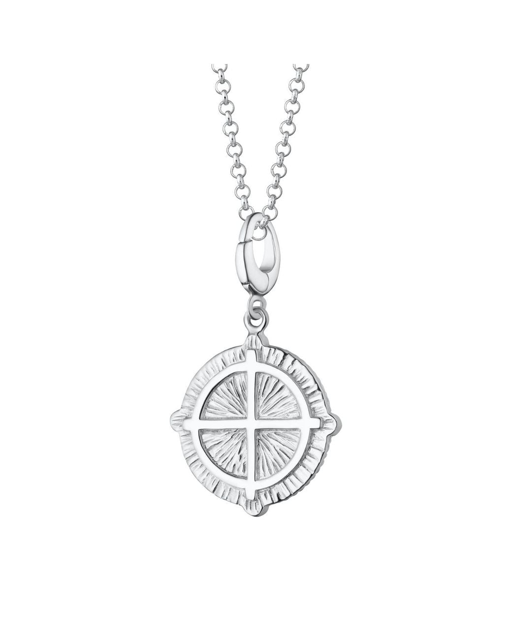 Lily Charmed Metallic Sterling Goddess Of Fertility And Nature Demeter Charm Necklace