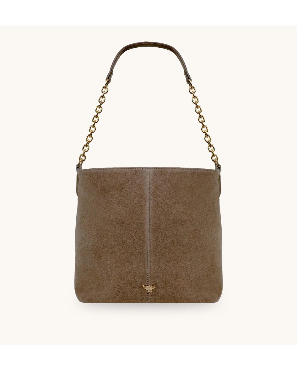 Apatchy London Brown The Izzie Mink Suede Bag