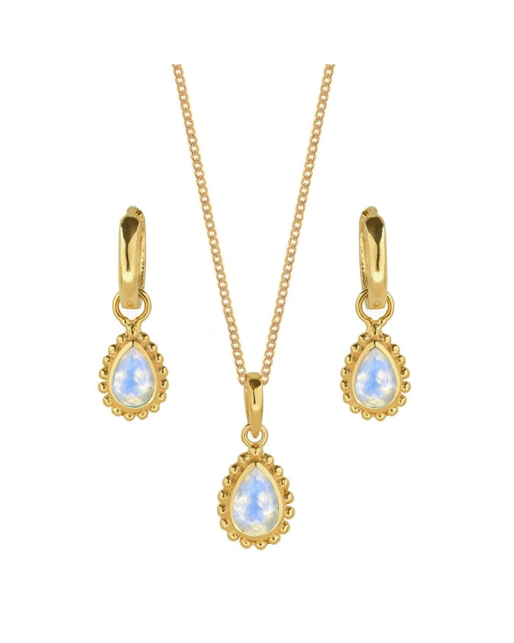 Charlotte's Web Jewellery Metallic June Birthstone Necklace And Earring Set