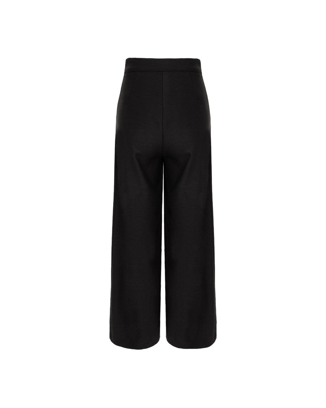 AVENUE No.29 Black Wool Wide Leg Trousers