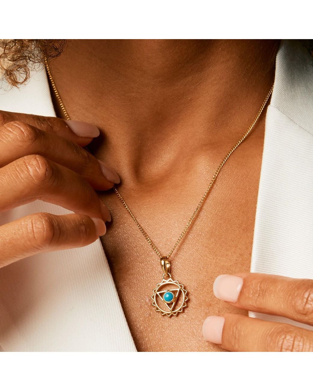 Charlotte's Web Jewellery Metallic Throat Chakra Necklace
