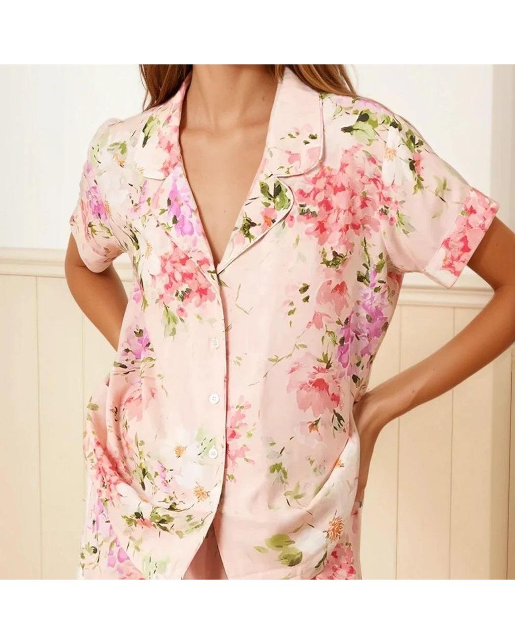 Yumi Kim Pink Beauty Rest Floral Pajama Set