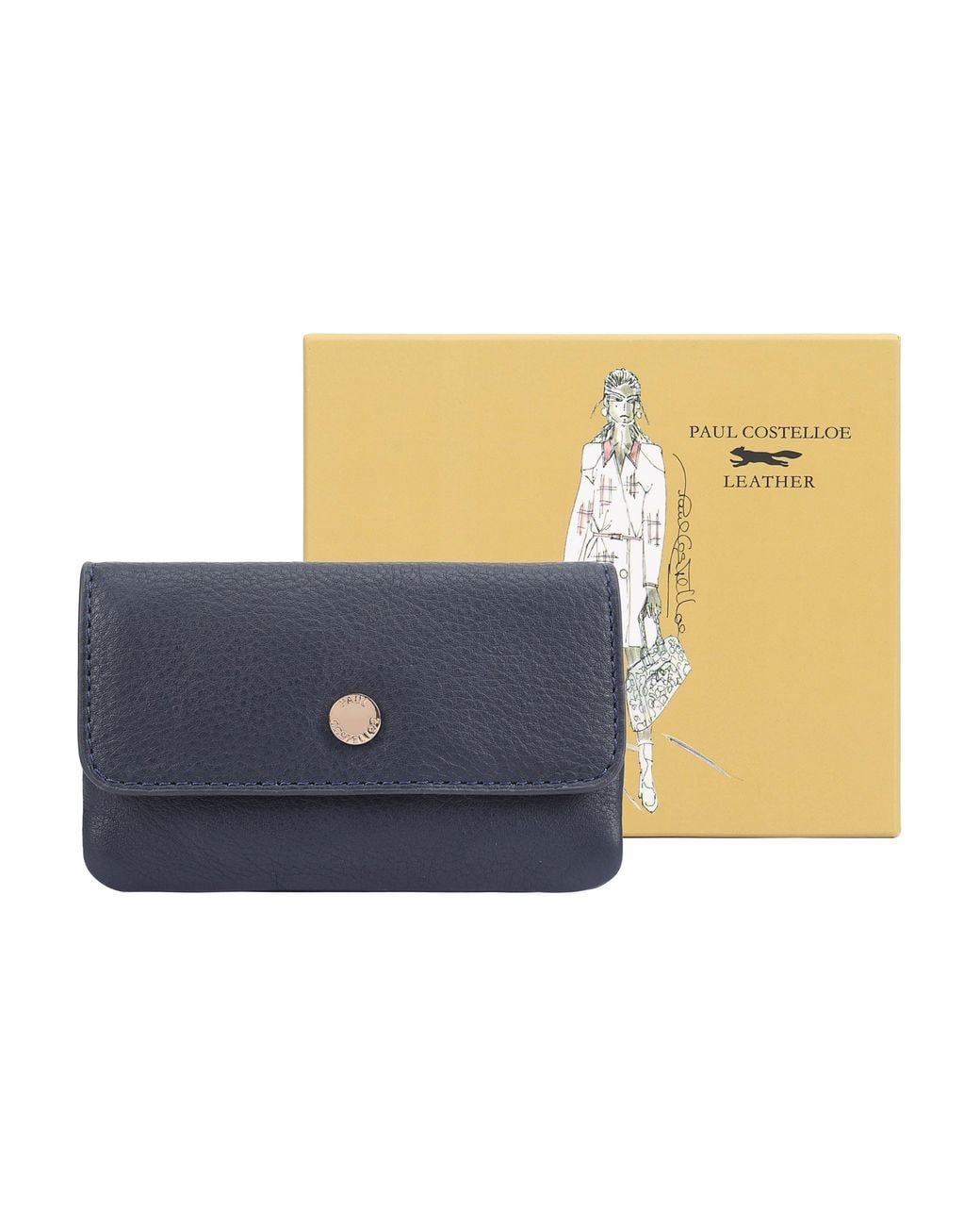 Paul Costelloe Blue Isla Leather Purse